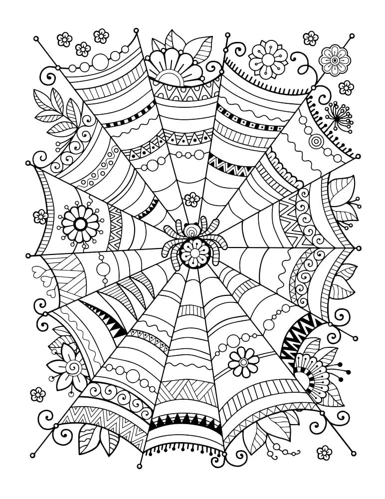 Dibujo gratuito Halloween Adulto #200244 de la coleccion Colorear Adultos para imprimir