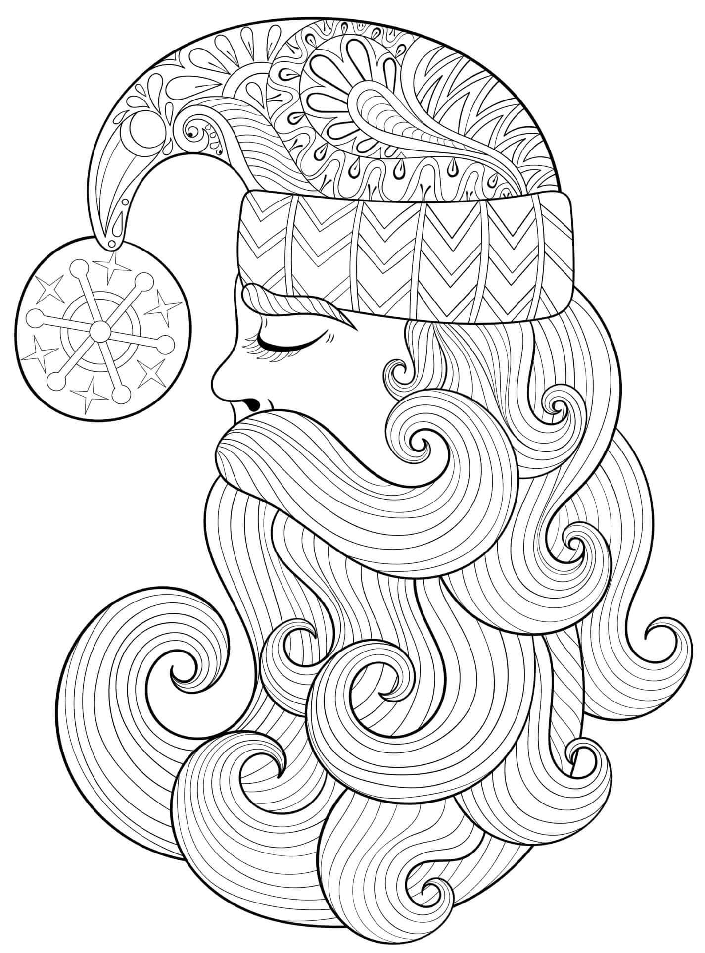 Dibujo gratuito Navidad Adulto #215681 de la coleccion Colorear Adultos para imprimir