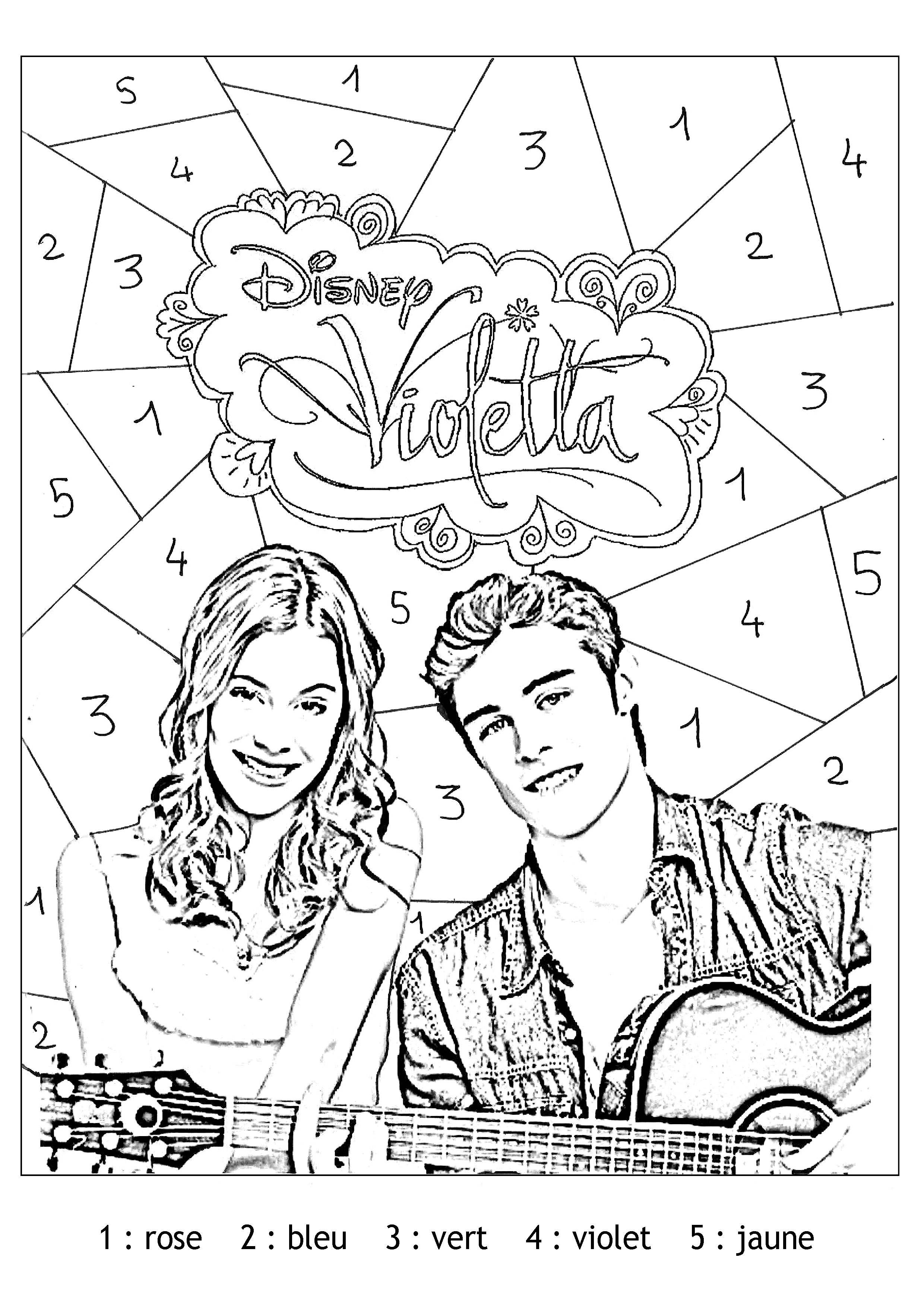 Dibujo gratuito Coloreo Mágico #126165 de la coleccion Colorear por Números para imprimir