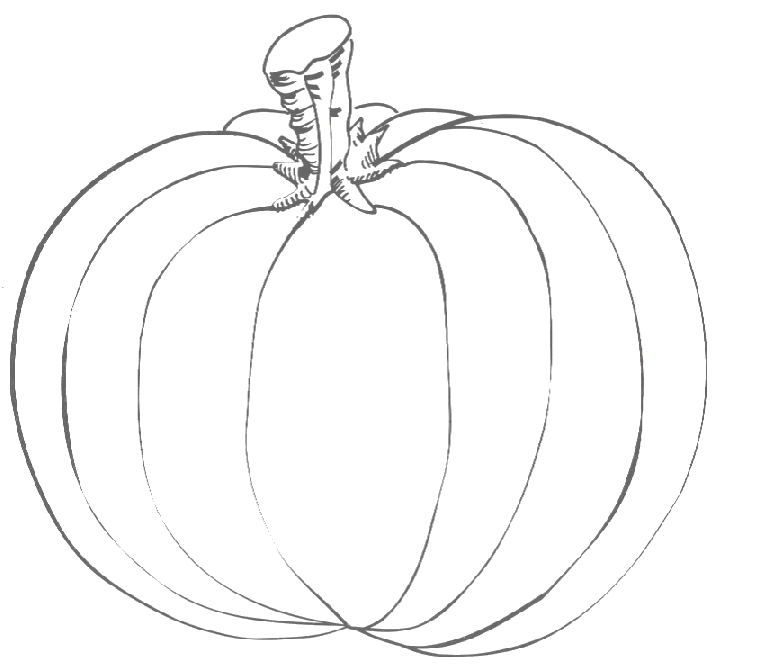 Dibujo gratuito Calabaza #166940 de la coleccion Comida y Nutrición para imprimir
