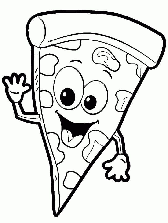 Dibujo gratuito Pizza #197428 de la coleccion Comida y Nutrición para imprimir