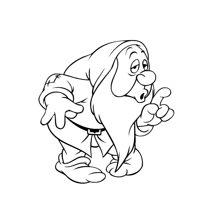 Dibujo para colorear: Blancanieves y los Siete Enanitos (Cuentos de Hadas e Historias) #133876 - Dibujos para Colorear e Imprimir Gratis