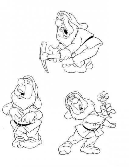 Dibujo gratuito Blancanieves y los Siete Enanitos #133886 de la coleccion Cuentos de Hadas e Historias para imprimir