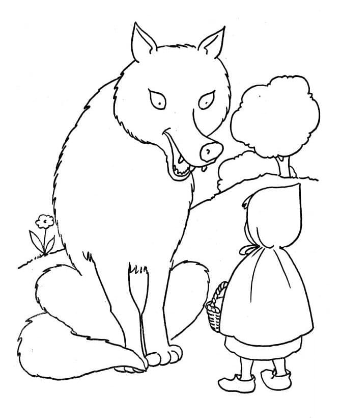 Dibujo gratuito Caperucita Roja #205979 de la coleccion Cuentos de Hadas e Historias para imprimir
