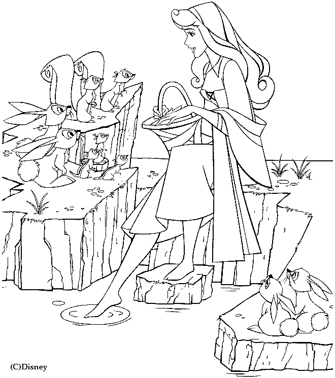 Dibujo gratuito La Bella Durmiente #130752 de la coleccion Cuentos de Hadas e Historias para imprimir