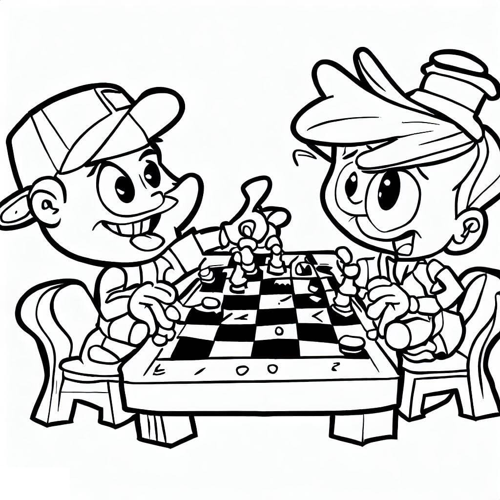 Dibujo gratuito Ajedrez #188280 de la coleccion Deportes para imprimir