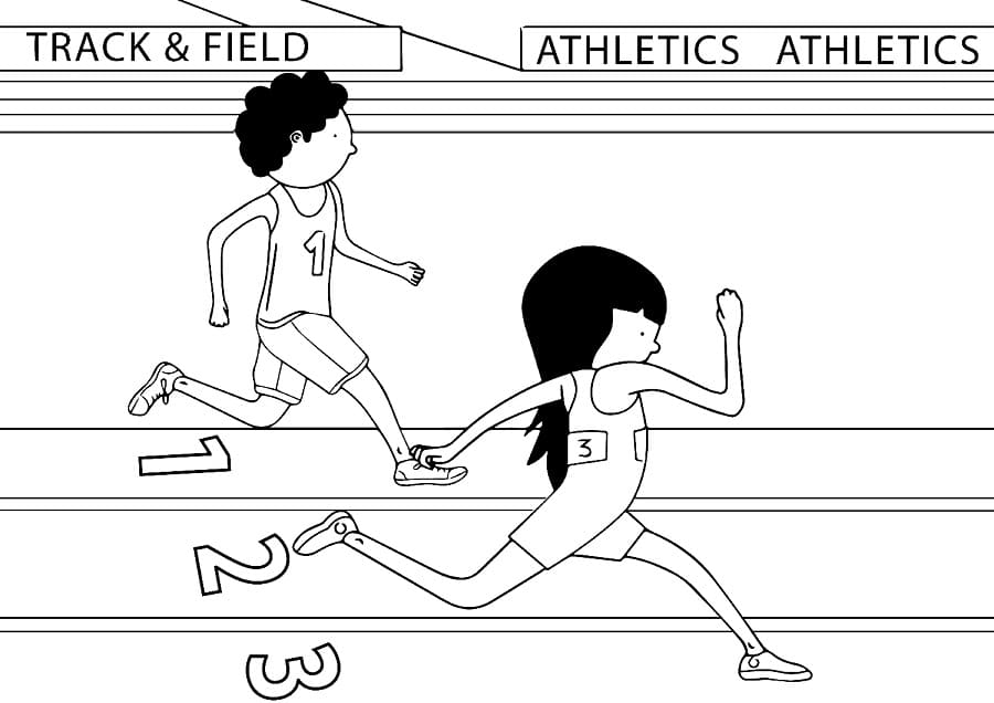 Dibujo gratuito Atletismo #193803 de la coleccion Deportes para imprimir