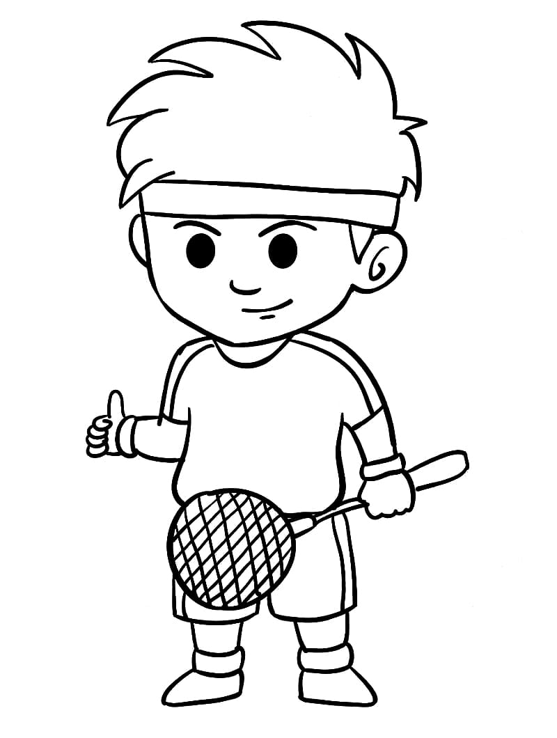 Dibujo gratuito Bádminton #177022 de la coleccion Deportes para imprimir