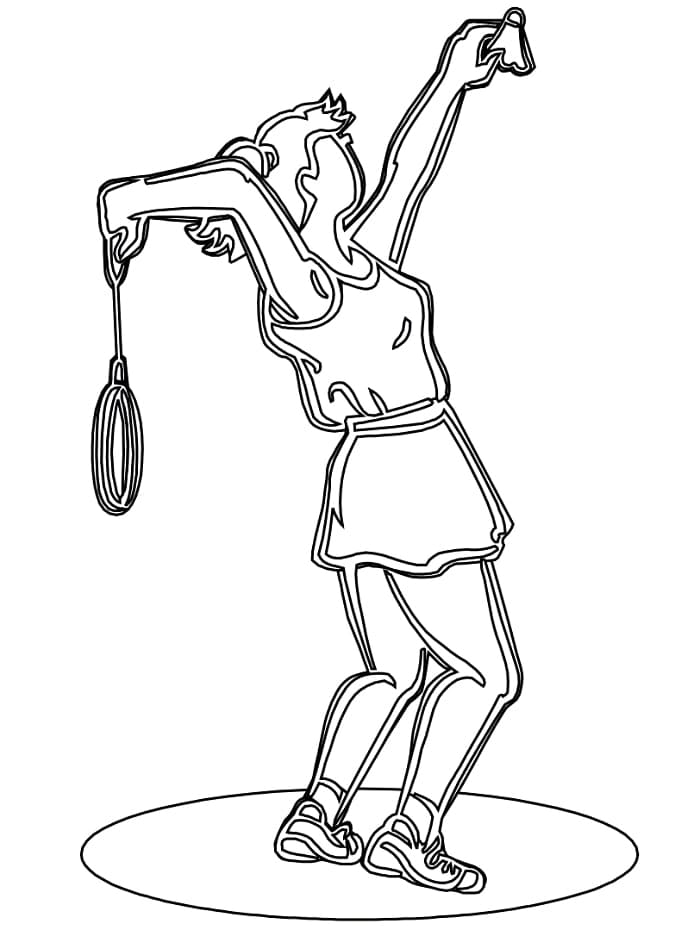 Dibujo gratuito Bádminton #177026 de la coleccion Deportes para imprimir