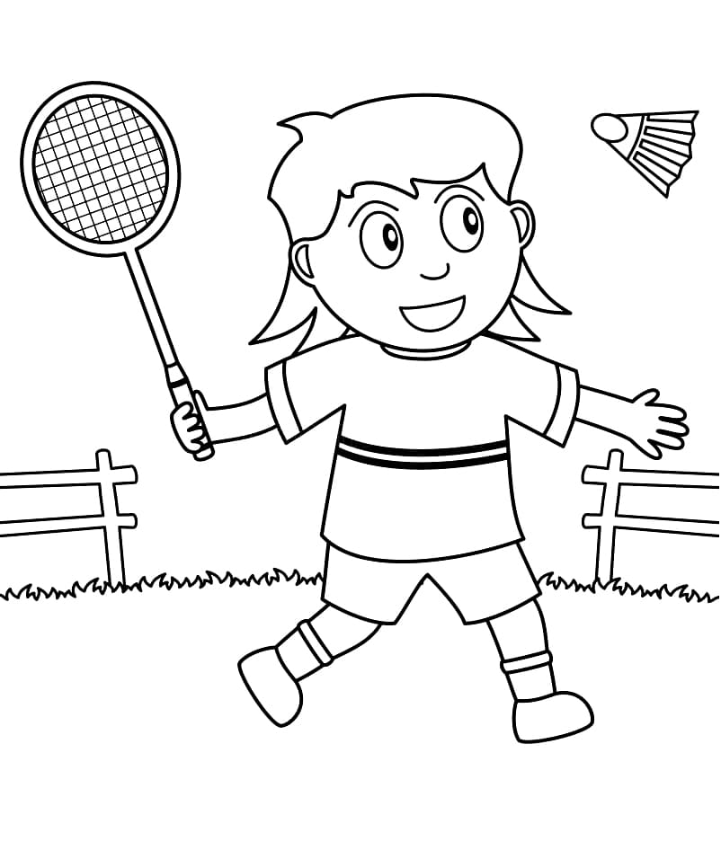 Dibujo gratuito Bádminton #177027 de la coleccion Deportes para imprimir