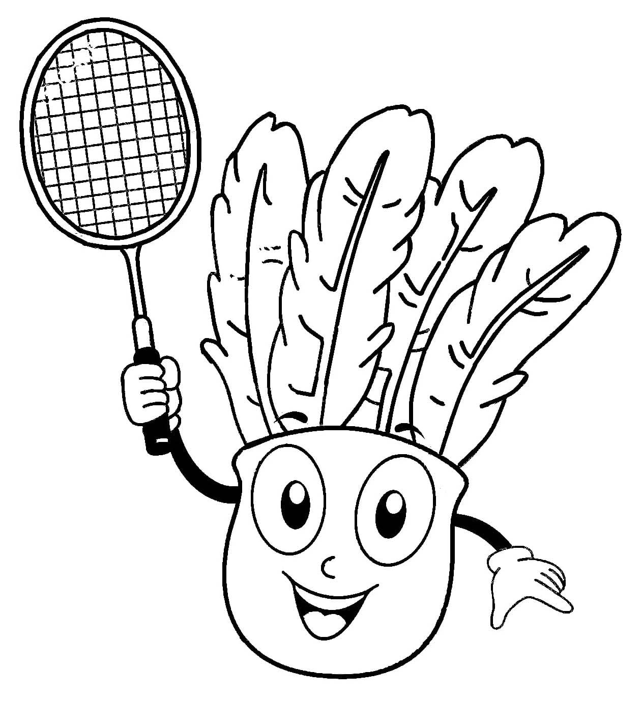 Dibujo gratuito Bádminton #218883 de la coleccion Deportes para imprimir
