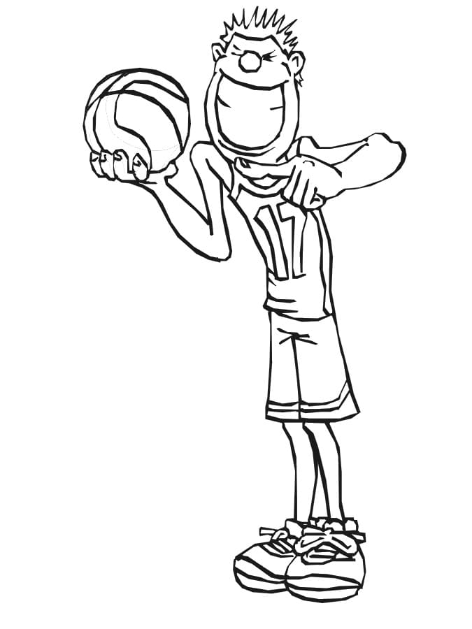 Dibujo gratuito Baloncesto #177149 de la coleccion Deportes para imprimir