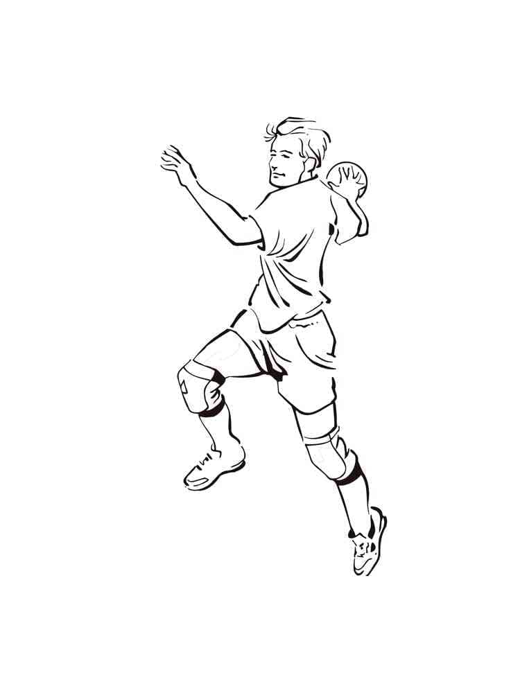 Dibujo gratuito Balonmano #210814 de la coleccion Deportes para imprimir