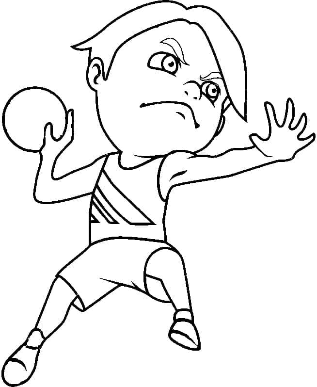 Dibujo gratuito Balonmano #210818 de la coleccion Deportes para imprimir