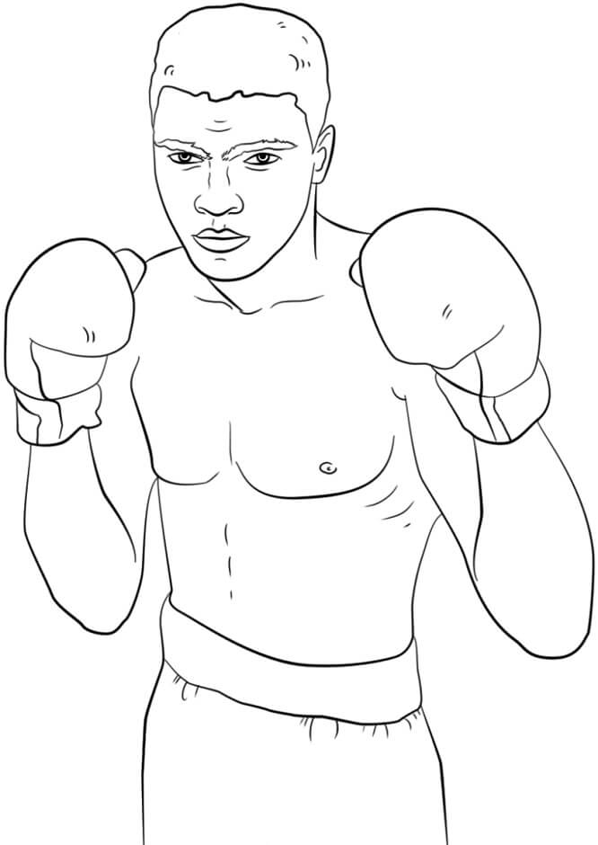Dibujo gratuito Boxeo #173910 de la coleccion Deportes para imprimir