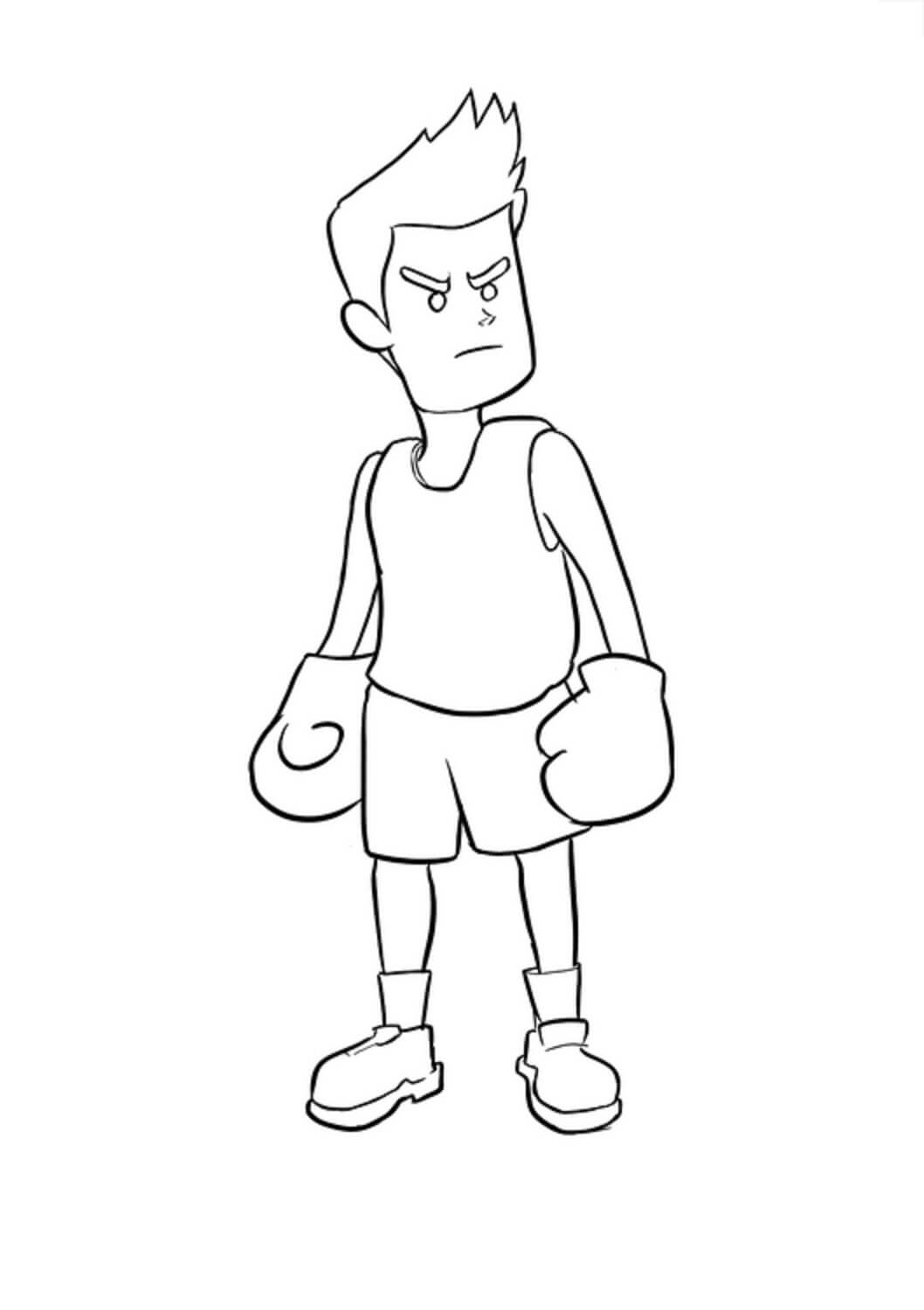 Dibujo gratuito Boxeo #173911 de la coleccion Deportes para imprimir