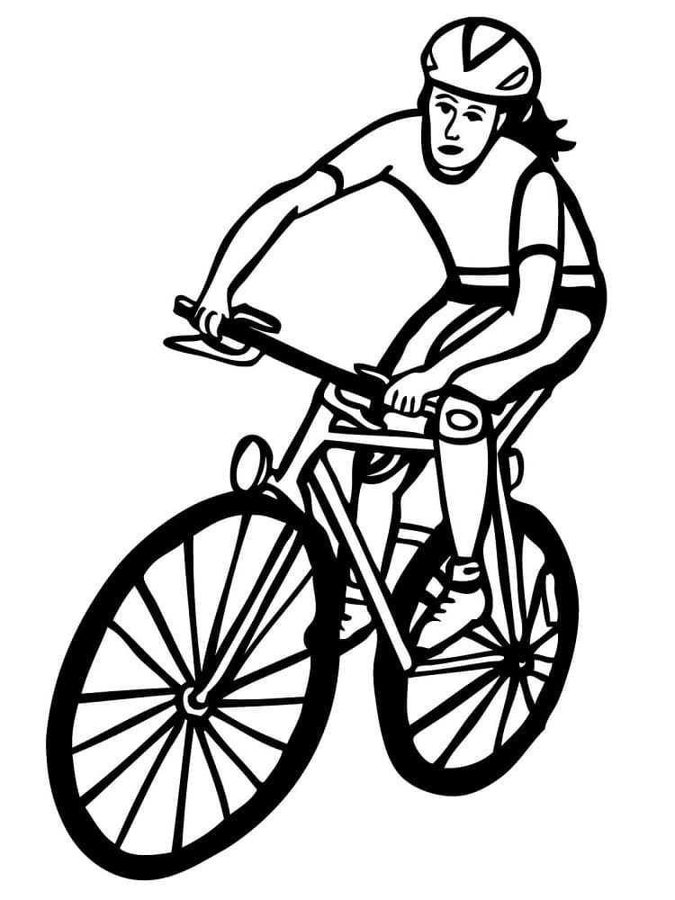 Dibujo gratuito Ciclismo #193644 de la coleccion Deportes para imprimir