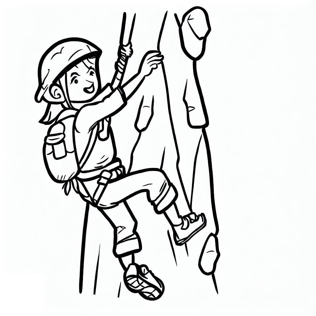 Dibujo gratuito Escalada #191207 de la coleccion Deportes para imprimir