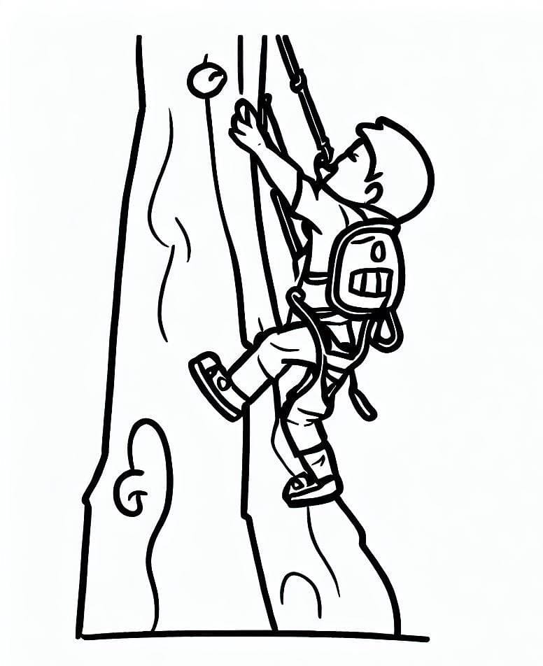 Dibujo gratuito Escalada #191209 de la coleccion Deportes para imprimir