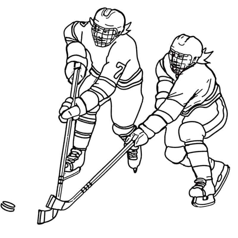 Dibujo gratuito Hockey #192378 de la coleccion Deportes para imprimir