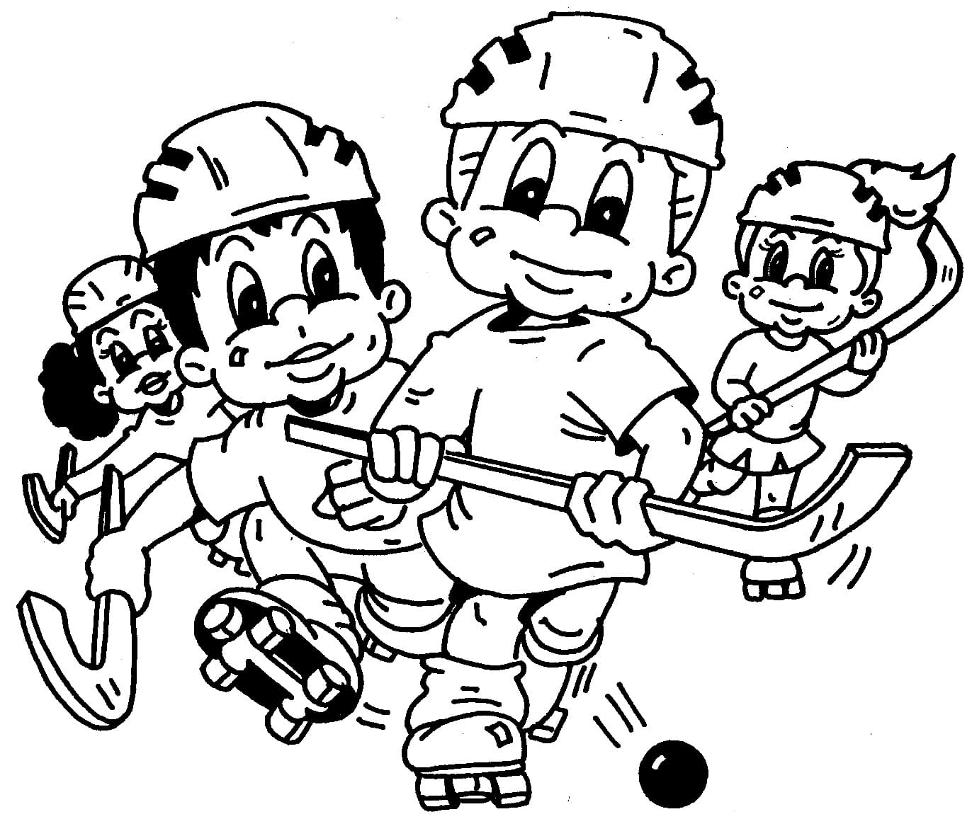 Dibujo gratuito Hockey #192420 de la coleccion Deportes para imprimir