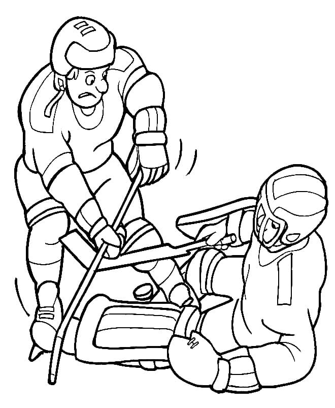 Dibujo gratuito Hockey #192424 de la coleccion Deportes para imprimir