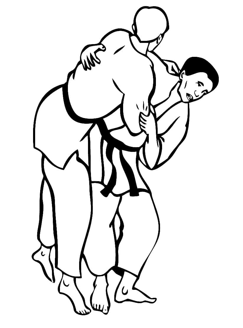 Dibujo gratuito Judo #210688 de la coleccion Deportes para imprimir