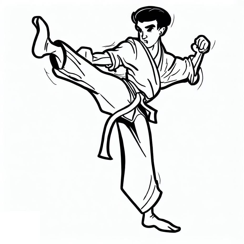 Dibujo gratuito Kung Fu #192428 de la coleccion Deportes para imprimir Dibujo gratuito Kung Fu #192428 de la coleccion Deportes para imprimir