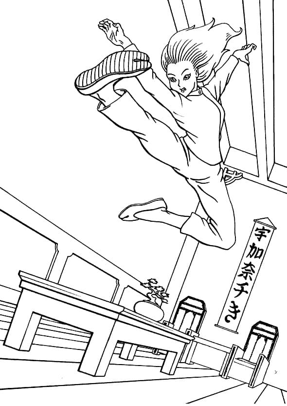 Dibujo gratuito Kung Fu #192431 de la coleccion Deportes para imprimir Dibujo gratuito Kung Fu #192431 de la coleccion Deportes para imprimir