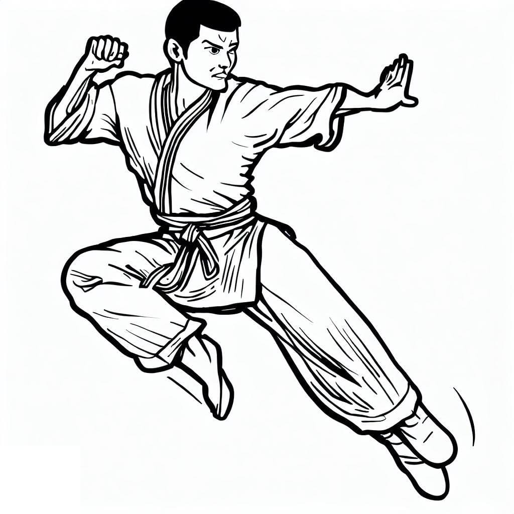 Dibujo gratuito Kung Fu #192441 de la coleccion Deportes para imprimir