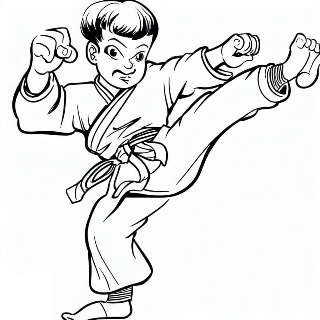 Dibujo gratuito Kung Fu #192444 de la coleccion Deportes para imprimir