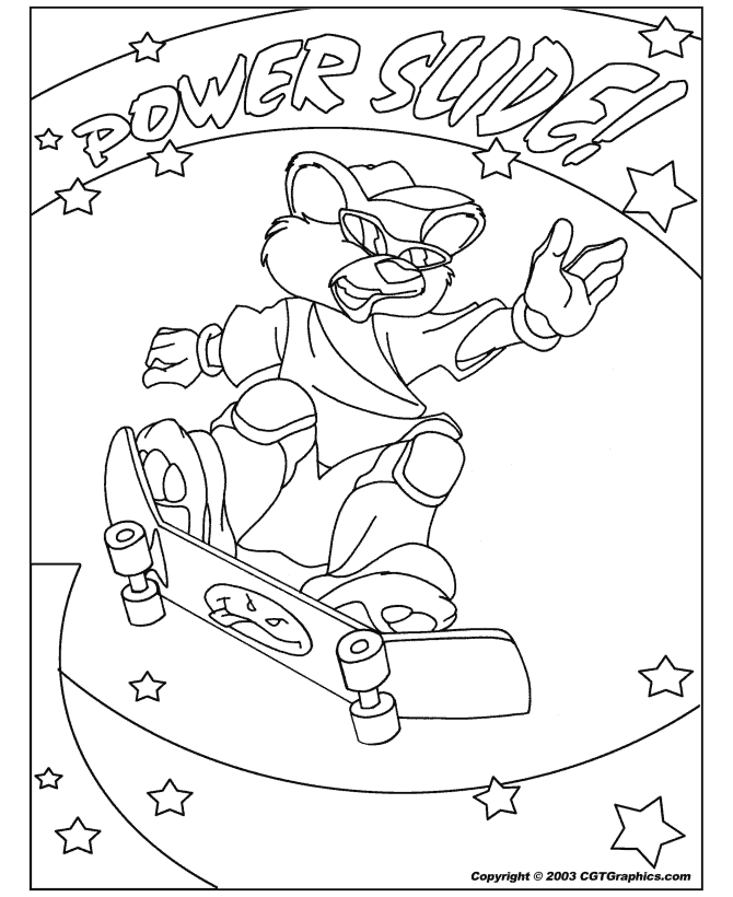 Dibujo gratuito Monopatín #139401 de la coleccion Deportes para imprimir