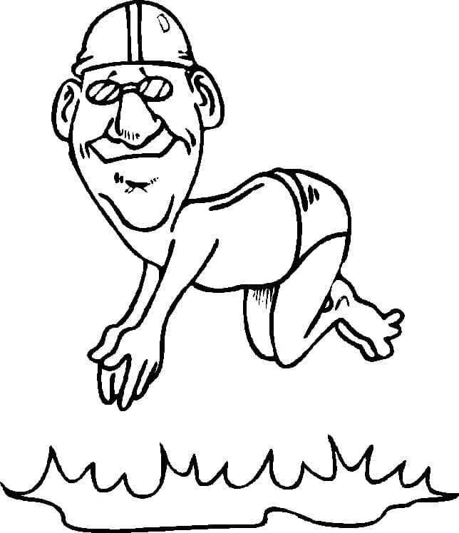 Dibujo gratuito Natación #192690 de la coleccion Deportes para imprimir