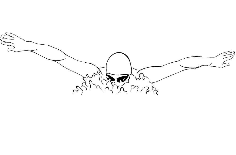 Dibujo para colorear: Natación (Deportes) #192699 - Dibujos para Colorear e Imprimir Gratis