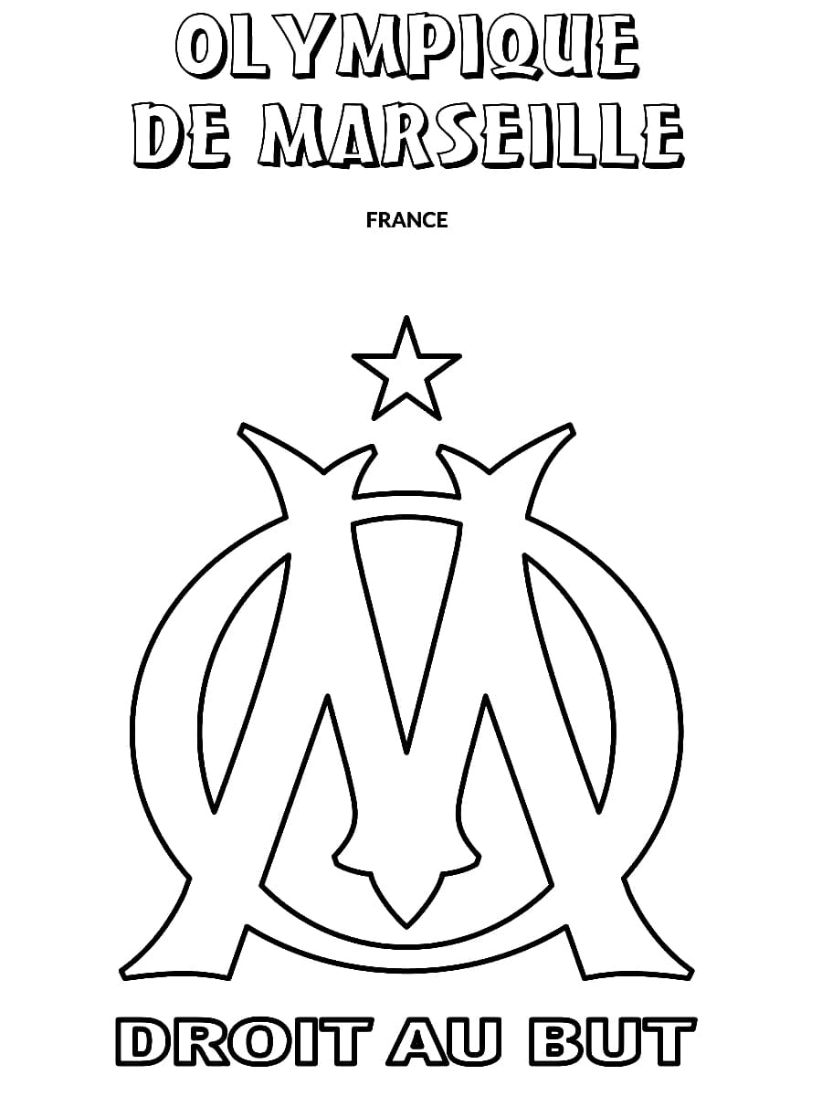 Dibujo gratuito Olympique de Marsella #192994 de la coleccion Deportes para imprimir