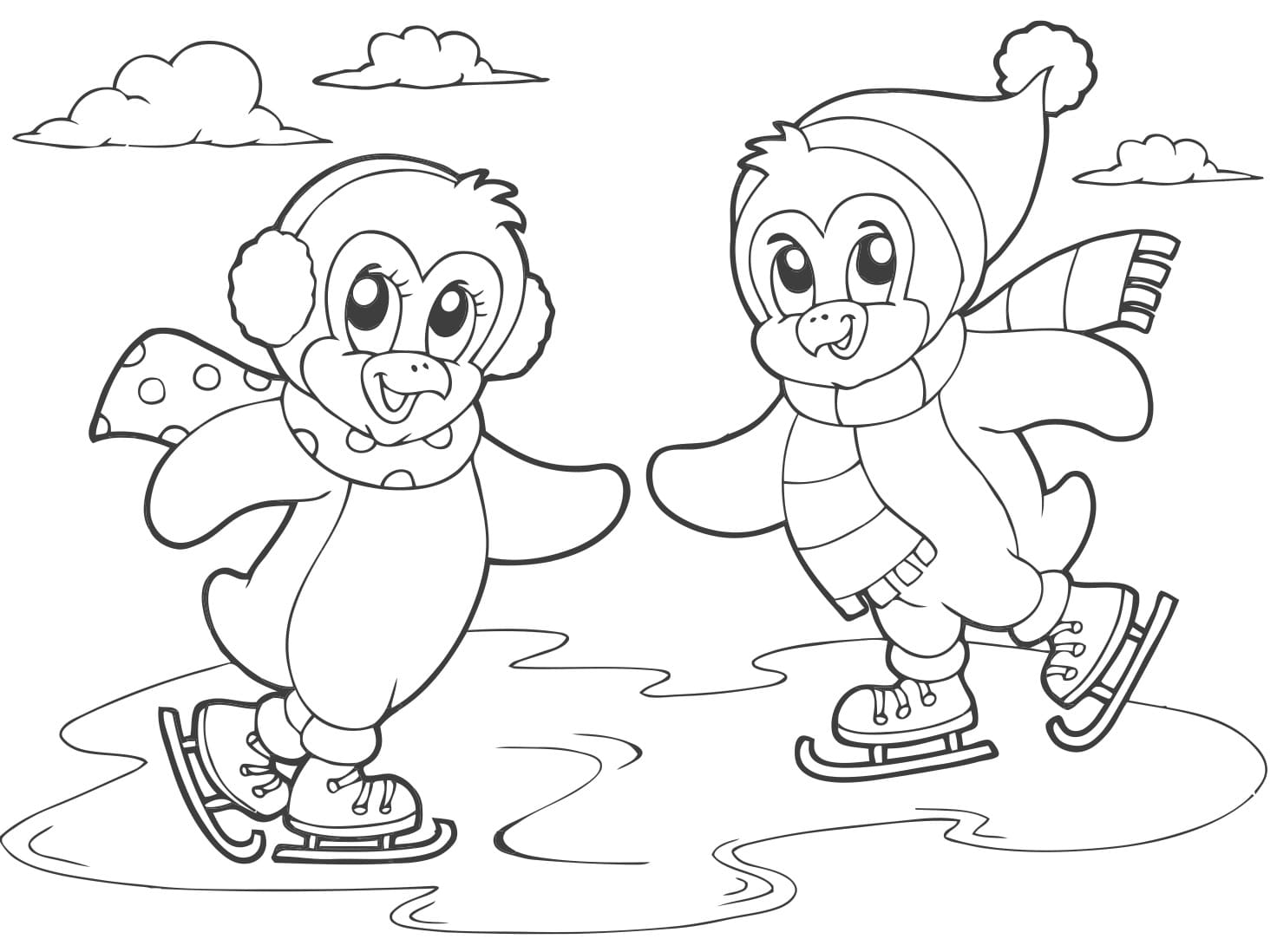 Dibujo gratuito Patinaje #207299 de la coleccion Deportes para imprimir