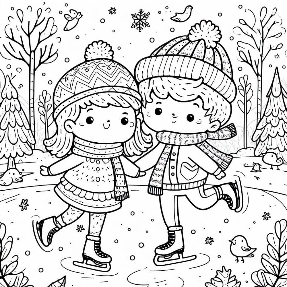 Dibujo gratuito Patinaje #207303 de la coleccion Deportes para imprimir