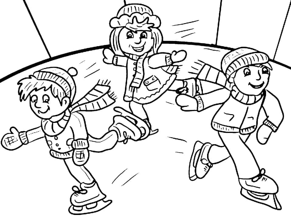 Dibujo gratuito Patinaje #207309 de la coleccion Deportes para imprimir