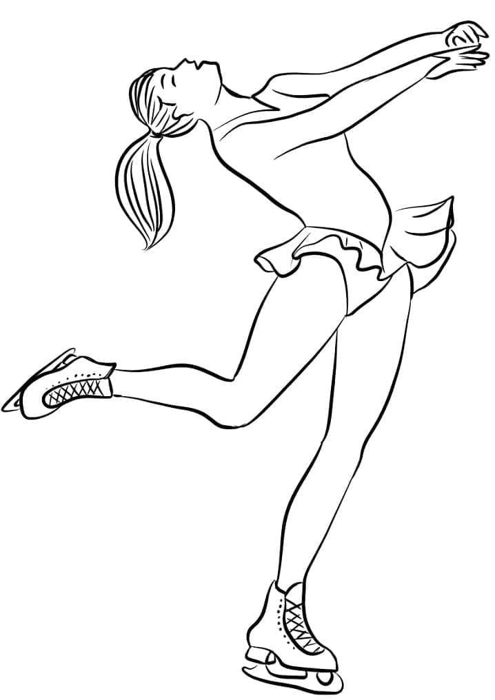 Dibujo gratuito Patinaje #207319 de la coleccion Deportes para imprimir