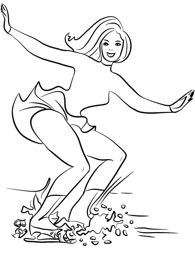 Dibujo gratuito Patinaje #207322 de la coleccion Deportes para imprimir