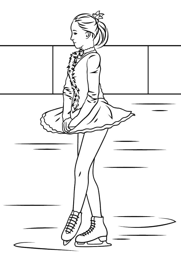 Dibujo gratuito Patinaje #207332 de la coleccion Deportes para imprimir