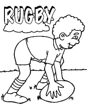 Dibujo gratuito Rugby #211302 de la coleccion Deportes para imprimir
