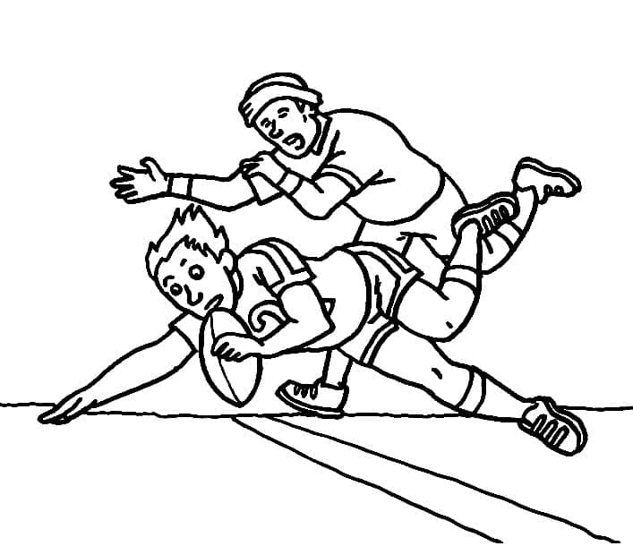 Dibujo gratuito Rugby #211311 de la coleccion Deportes para imprimir