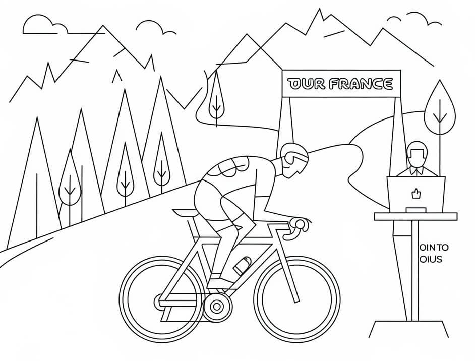 Dibujo gratuito Tour de Francia #221134 de la coleccion Deportes para imprimir