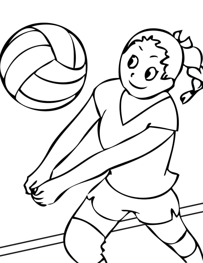 Dibujo gratuito Voleibol #176986 de la coleccion Deportes para imprimir