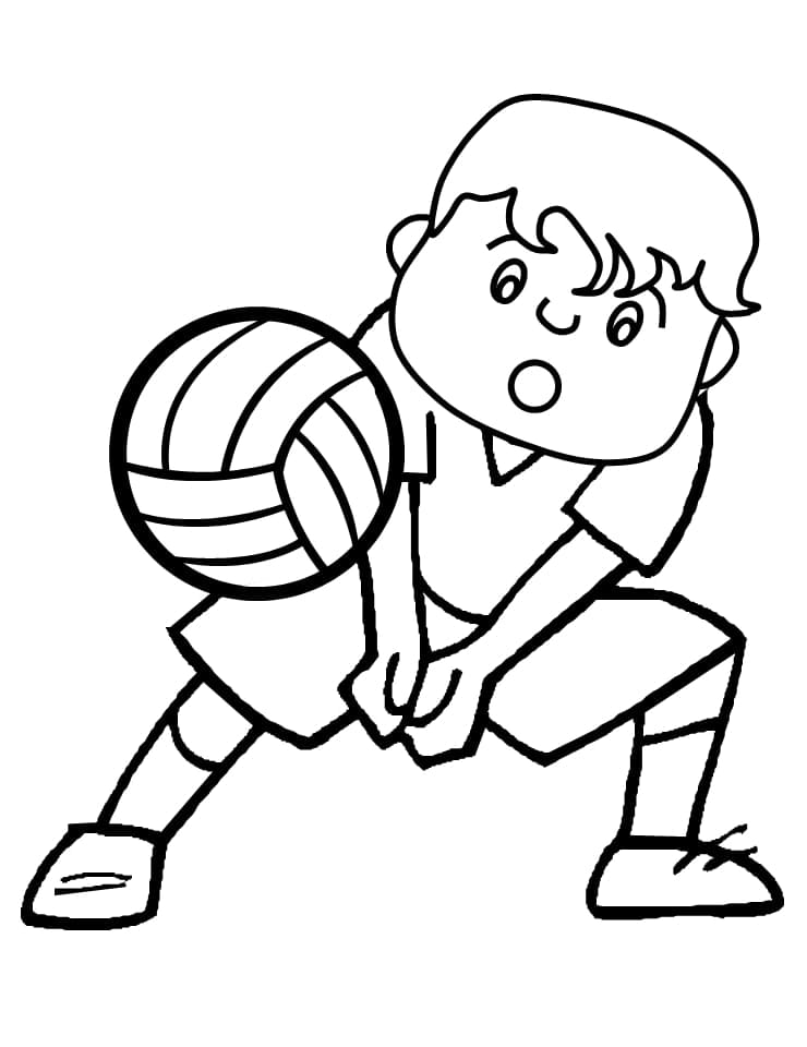 Dibujo gratuito Voleibol #176989 de la coleccion Deportes para imprimir
