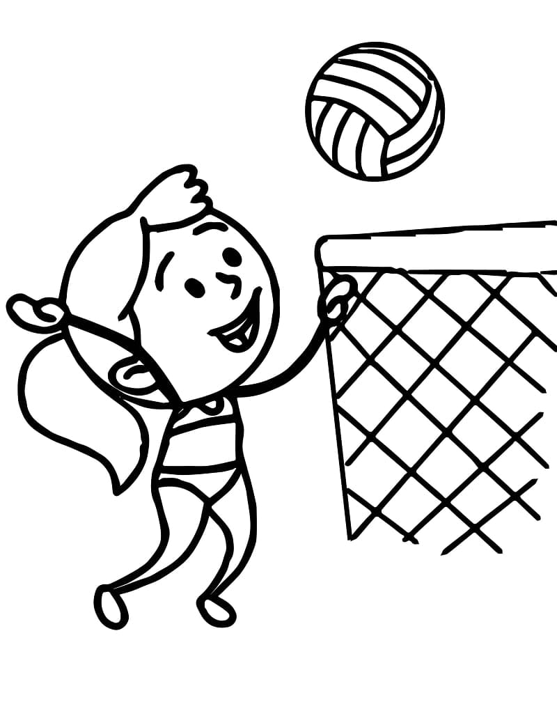 Dibujo gratuito Voleibol #176993 de la coleccion Deportes para imprimir