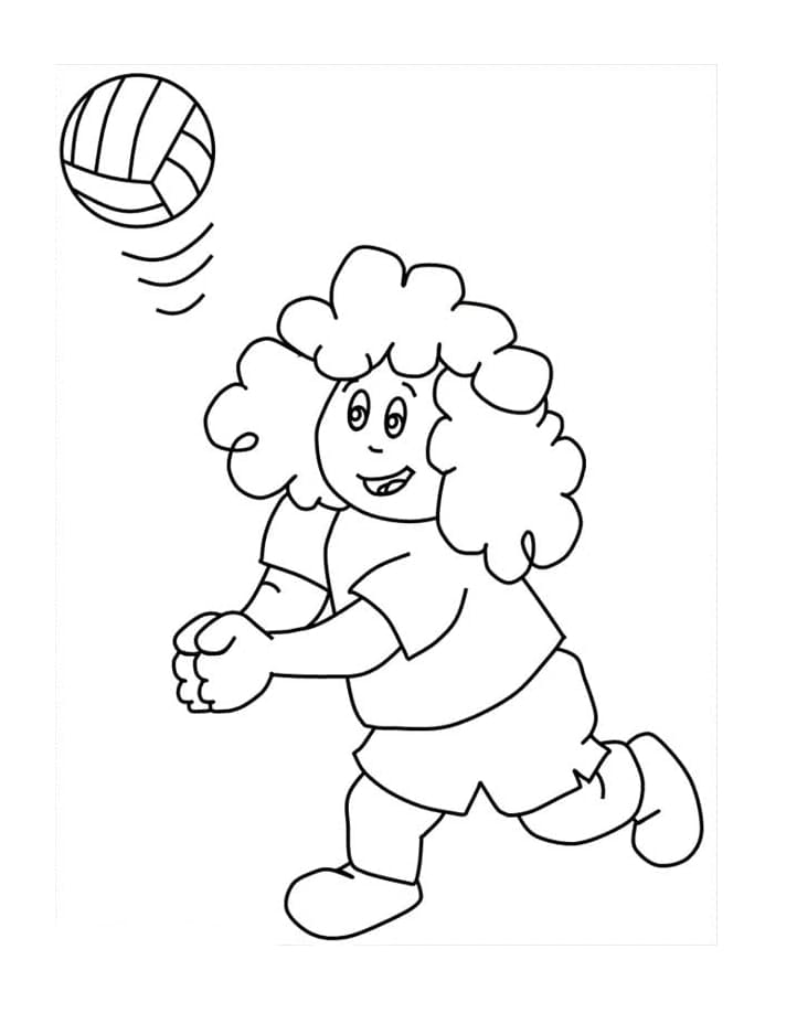 Dibujo gratuito Voleibol #176998 de la coleccion Deportes para imprimir