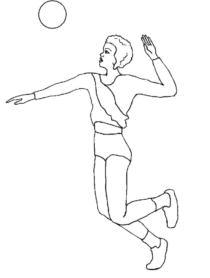 Dibujo gratuito Voleibol #177009 de la coleccion Deportes para imprimir