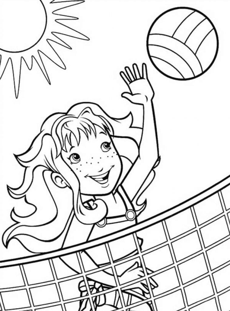 Dibujo gratuito Voleibol #218834 de la coleccion Deportes para imprimir